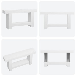 2-Tier Long Console Table Sofa Table, Farmhouse Entryway Accent Table Behind Couch for Entrance, Hallway, Living Room - 1 of 1