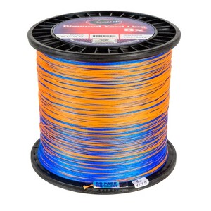 Diamond Fishing Products Diamond Yard Line - Collegiate - Solid 8X 1500yds, UF - Blue, Orange, 65# - 1 of 4