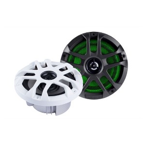 Memphis Audio MXA60L MXA 6.5" Marine Grade Coaxial Speakers w/RGB LED - Pair - 1 of 4