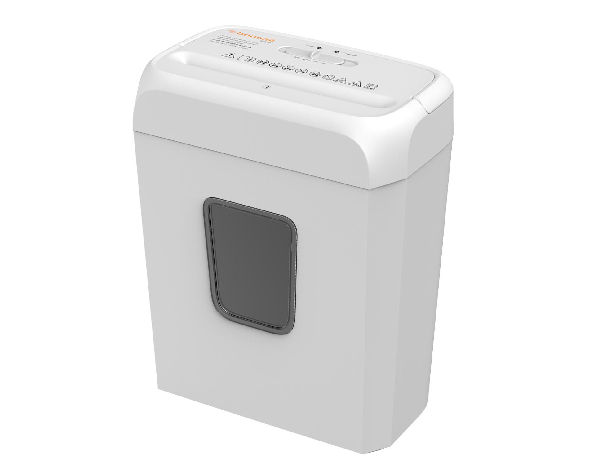 Bonsaii 6-Sheet Crosscut Paper and Credit Card Shredder for Home Office with Handle for Document, Mail, Staple, Clip-3.4 Gal Wastebasket