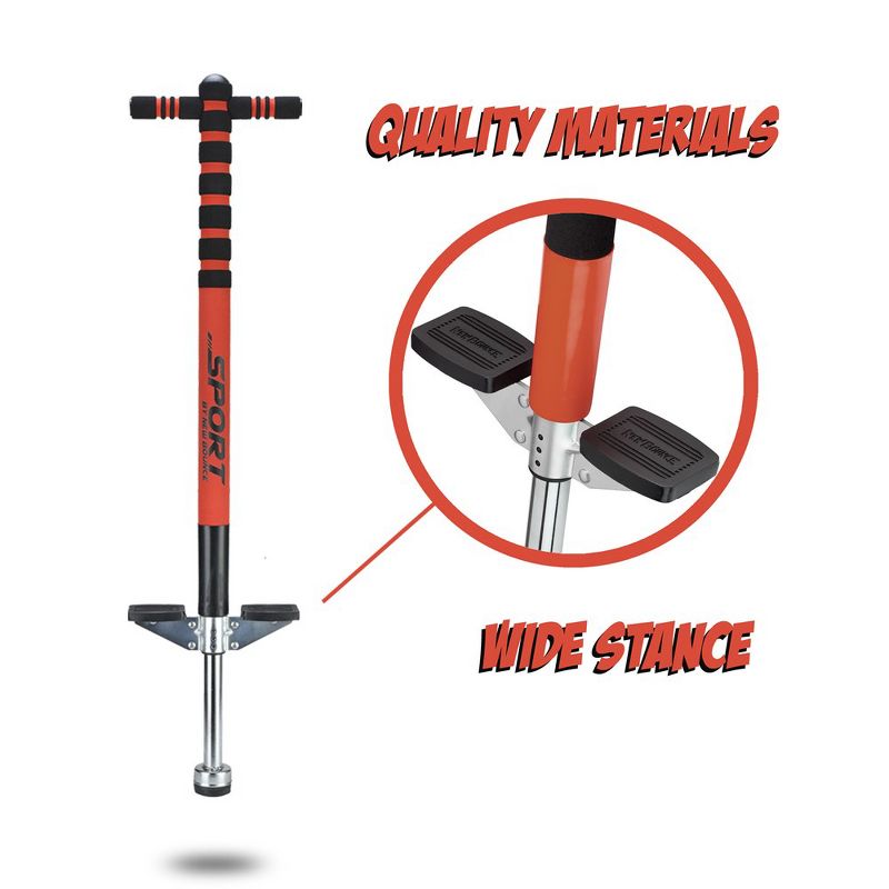 New Bounce Pogo Stick Easy Grip Sport edition, Ages 5-9 - 40 to 80 Lbs, 5 of 7