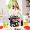 OPUX Double Decker Lunch Box Men Women, Insulated Leakproof Cooler Bag Adult Work, Dual Compartment Pail Tote Boys Girls Kids - 4 of 4