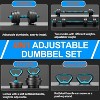 Adjustable Dumbbells, 33 lbs Free Weight Set with Connector, 4-in-1 Dumbbells Set as Barbell, Kettlebells, Push up Stand, Fitness Exercises - 4 of 4