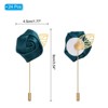 Unique Bargains Pocket Handmade Flower Lapel Pin Boutonnieres for Wedding party 24 Pcs - 2 of 4
