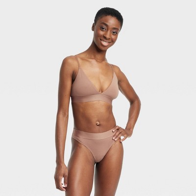 Women's Cotton Stretch Thong Underwear with Elastic Waist - Auden™