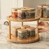 OU Airtight Food Storage Container 1.9cup, Clear Plastic Food Storage Container with Leak Proof Bamboo Lid, Stackable Kitchen Pantry Organizer - 3 of 4