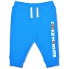 Sesame Street Boy's 2-Pack Cookie Monster Short Sleeve Baby Bodysuit Creeper and Jogger Pant Set - Size 6-9 Months - 4 of 4