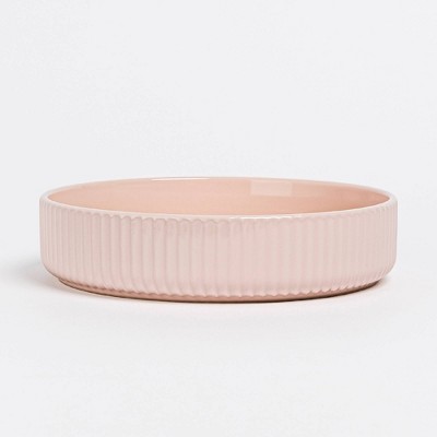 over&back 30 fl oz Stoneware Ribbed Dinner Bowl