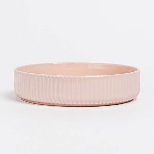 over&back 30 fl oz Stoneware Ribbed Dinner Bowl - 1 of 4
