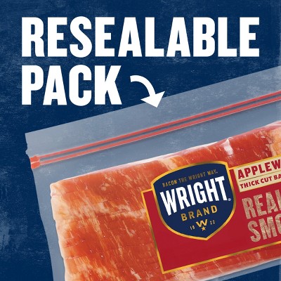 Wright Applewood Thick Cut Bacon - 24oz