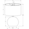 Monarch Specialties Lighting 18inchH Table Lamp Ivory / Cream Shade Cream Ceramic Contemporary - 4 of 4