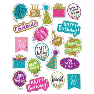 Teacher Created Resources Confetti Happy Birthday Stickers, Pack of 120 (Pack of 10) - 1 of 1