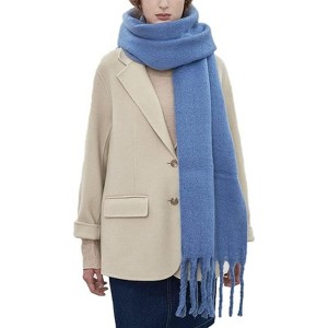 Zuppad Women Cashmere Feel Scarf, Soft Warm Winter Scarf for Cold Weather, Christmas Blanket Scarves Pashmina Shawl Wrap - 1 of 4