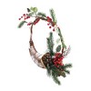 Northlight 14" Unlit Lightly Frosted Cornucopia Artificial with Berries and Pine Cones Christmas Wreath - 3 of 3