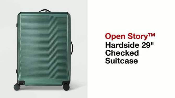 Signature Hardside Large Checked Spinner Suitcase - Open Story™, 2 of 15, play video