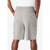 KingSize Full Elastic Waist Gauze Cargo Shorts - 3 of 4