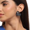 SOHI Women's Star Heart Stud Earrings - 4 of 4