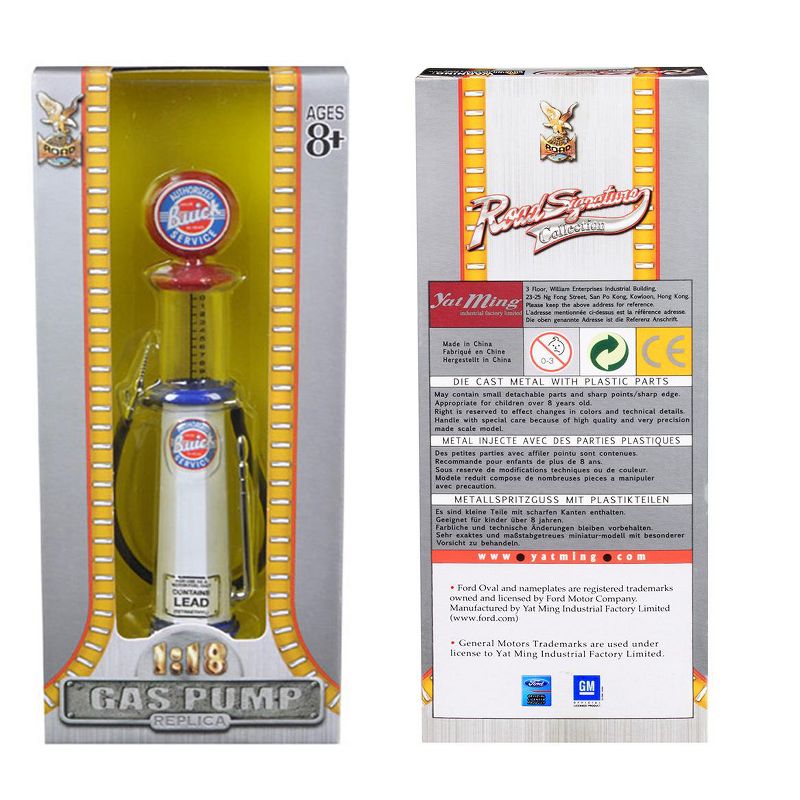 Buick Gasoline Vintage Gas Pump Cylinder 1/18 Diecast Replica by Road Signature, 3 of 4