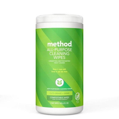 Method All Purpose Wipes Lime and Sea Salt - 70ct
