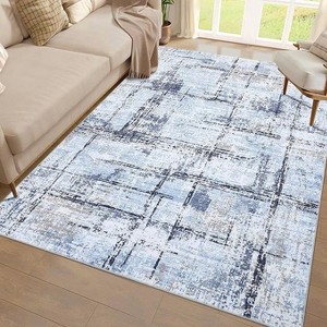 Machine Washable Rug Soft Modern Abstract Non-Slip Non-Shedding Neutral Farmhouse Rug for Living Room Bedroom - 1 of 4
