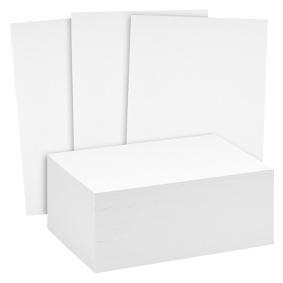 Paper Junkie 200 Pieces 5x7 Cardstock, Invitation Printer Paper, Heavy Weight 110lb Cover Postcards Blank, 300gsm, White