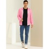 Lars Amadeus Men's Zip Up Long Sleeves Solid Color Knit Hooded Jackets - 3 of 4