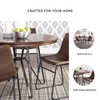 30.5" Centiar Round Dining Room Counter Table Brown - Signature Design by Ashley: Mid-Century Style, Metal Base, Seats 4 - 4 of 4