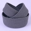 Unique Bargains Handcrafted Odorless Cotton Rope Chic Appearance Storage Basket 1 Pc - 4 of 4