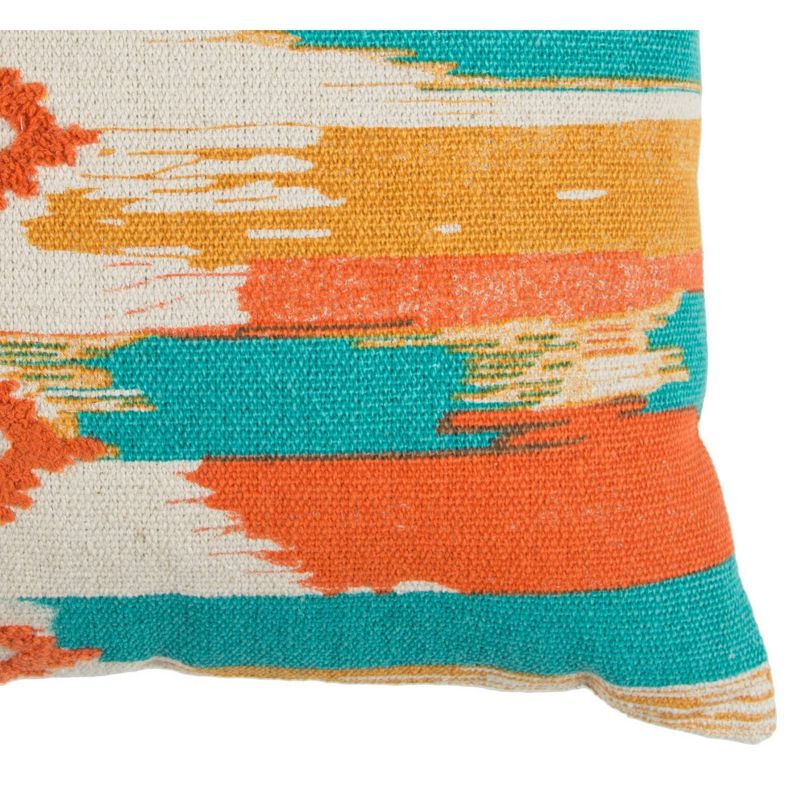 20"x20" Oversize Boho Ikat Square Throw Pillow - Rizzy Home, 4 of 8