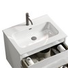 Vynxaria 24.01"L x 18.3"W Single-Hole Ceramic Bathroom Sink Vanity Top Basin Gloss White - 4 of 4