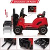 12V Kids Ride On Forklift Truck Toy with Remote Control, Electric Construction Car for Toddlers Kids, Liftable Fork, 2 Speeds, Low-Power Alarm - 4 of 4