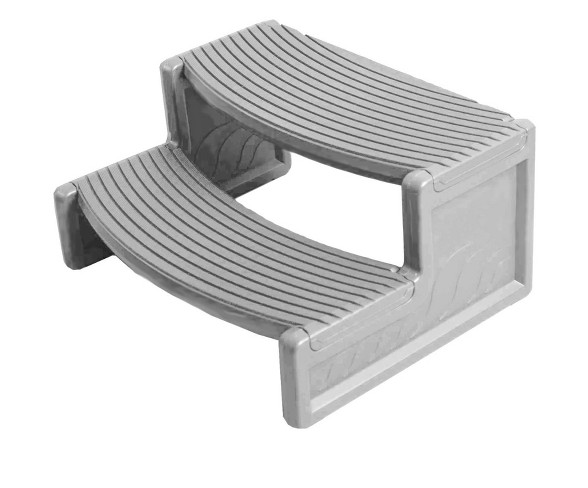 Confer Plastics Hs2-G Resin Multi Purpose Spa Hot Tub Handi-Step Rv Steps | Gray