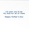 Recycled Paper Greetings Father's Day Card for Dad Cats Even If I Had Nine Lives - 3 of 3