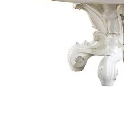 Versailles 60" Bone White Round Wood Dining Table