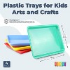 Bright Creations 4 Pack Plastic Trays for Kids Arts and Crafts, 4 Colors (13.4 x 10 x 1.2 in) - 3 of 3