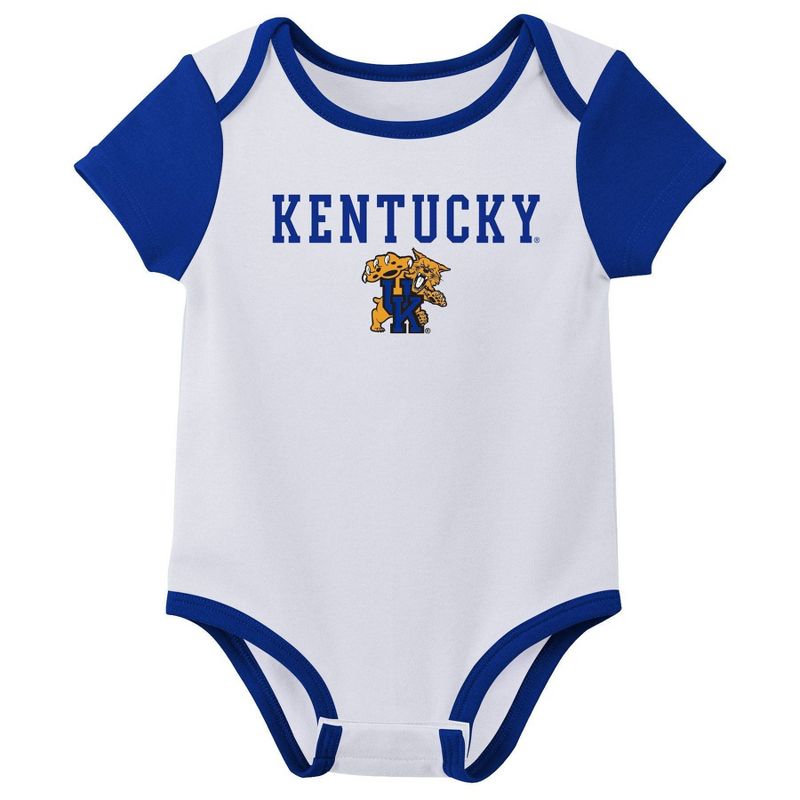 NCAA Kentucky Wildcats Infant 3pk Bodysuit, 2 of 5