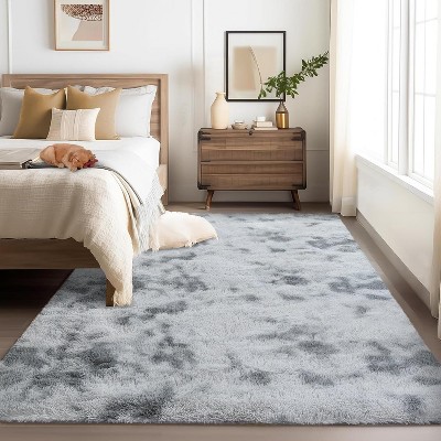 Fluffy Area Rug- Shag Area Rug for Living Room, Shaggy Large Indoor Thick Living Room Carpet with Non-Slip Backing, Soft Plush Carpet