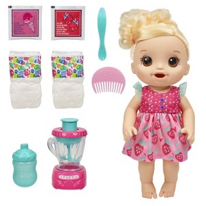 Baby Alive Magical Mixer Strawberry Shake Baby Doll (Blonde Hair) - 1 of 4