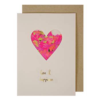 Meri Meri Heart Confetti Shaker Anniversary Card (Pack of 1)