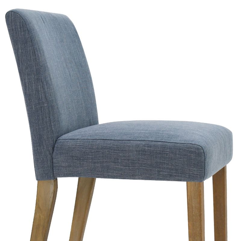 North Linen Dining Chairs Set Of 2,Upholstered Parsons Chairs With Rubberwood Legs-Maison Boucle, 6 of 10