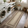 Coucheta Washable Boho Area Rug, Stain-Resistant Low Pile Carpet with Rubber Backing&Braided Border for Living Room, Bedroom, Office, Multiple Sizes - 3 of 4