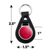 Lewis University Primary Logo Black Leather Keychain - 2 of 4