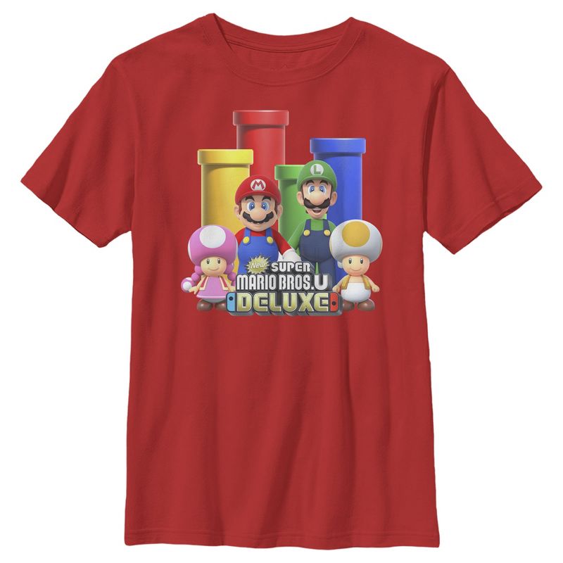 Boy's Nintendo Super Mario Bros. U Deluxe T-Shirt, 1 of 4