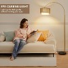 Arc Floor Lamp with Remote Control, Dimmable LED Floor Lamp with 3 Color Temperature, Standing Tall Pole Lamp for Living Room Bedroom,Black - 4 of 4