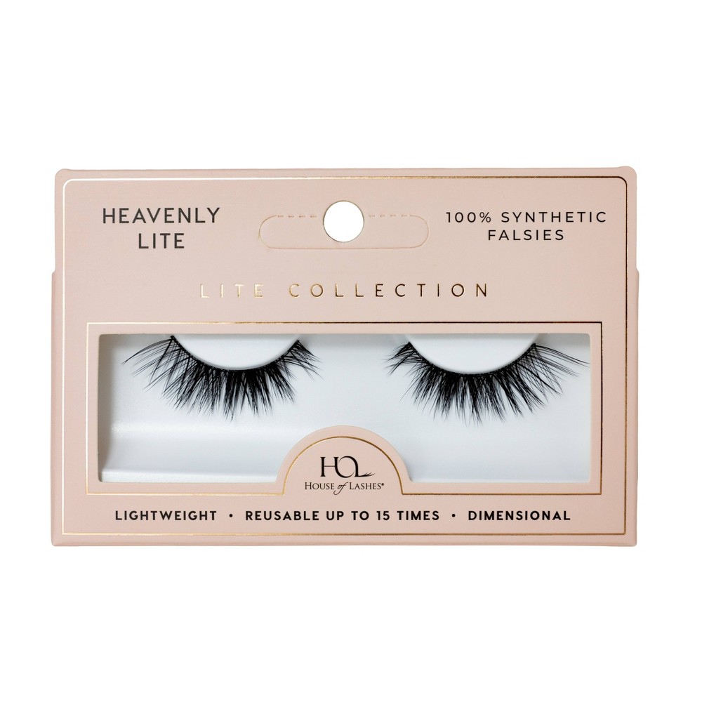 House of Lashes Heavenly Lite Soft Volume 100% Cruelty-Free Faux Silk Fibers False Eyelashes - 1pr