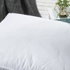 Peace Nest Goose Feather Down Pillow White Quilted Cotton Cover Set of 2 - 4 of 4