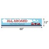 Big Dot of Happiness Railroad Party Crossing - Steam Train Happy Birthday Decorations Party Banner - 2 of 4