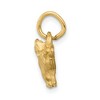 Black Bow Jewelry 14k Yellow Gold 2D Satin and Diamond Cut Pig Charm or Pendant - 2 of 4
