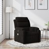 vidaXL Massage Recliner Chair Black Velvet Standard Massage Chair - 2 of 4