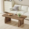 MAYEERTY 47" Coffee Table, Farmhouse Center Table Low Cocktail Tea Table - 2 of 4